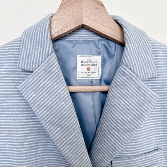 Gap Womens 6 Academy Stripe Stretch Ponte Blazer - Picture 11 of 15